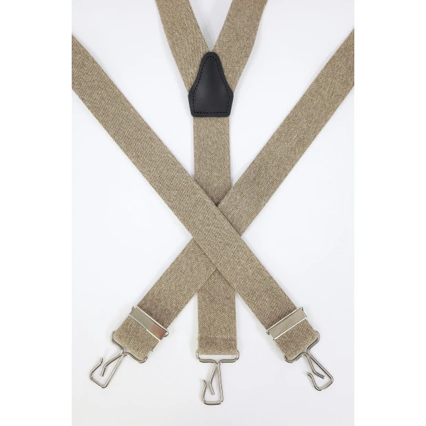 Bretels 3 Sterke Haken | Denim Beige | www.pietkoopmans.nl