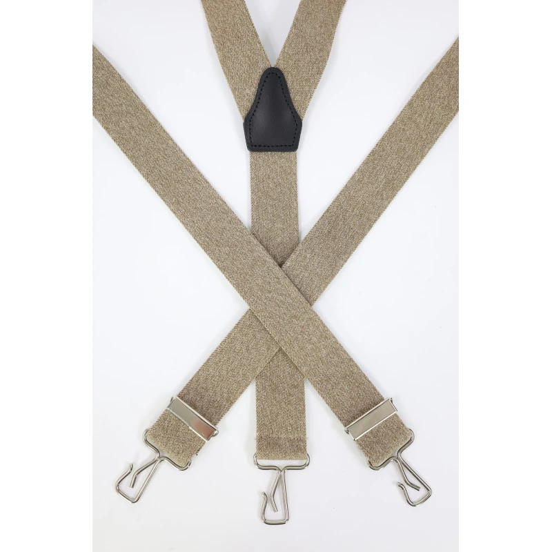 Bretels 3 Sterke Haken | Denim Beige | www.pietkoopmans.nl