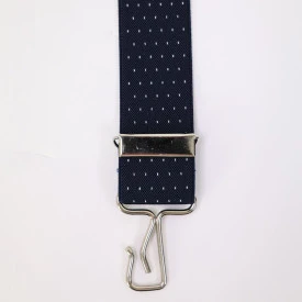 Bretels 3 Sterke Haken | Navy Stip