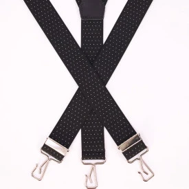Bretels 3 Sterke Haken | Zwart Stip