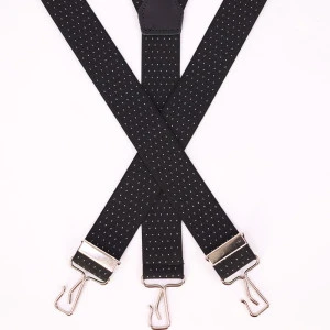 Bretels 3 Sterke Haken | Zwart Stip
