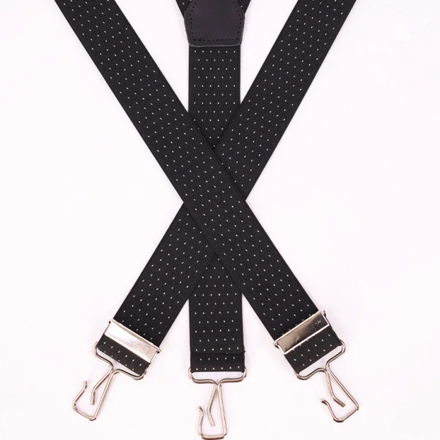 Bretels 3 Sterke Haken | Zwart  Stip | www.pietkoopmans.nl