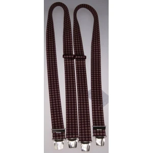 Bretels | Bordeaux Blok Print 