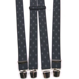 Bretels | Antraciet Print