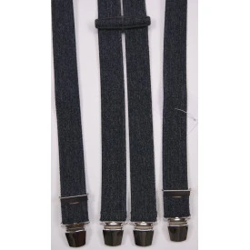 Bretels | Antraciet Jeans Look