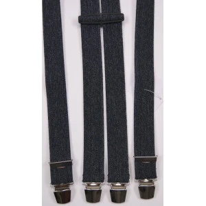 Bretels | Antraciet Jeans Look