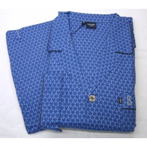 Robson Pyjama Flanel | Kobalt Print