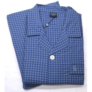 Robson Pyjama Flanel | Blauw Geruit