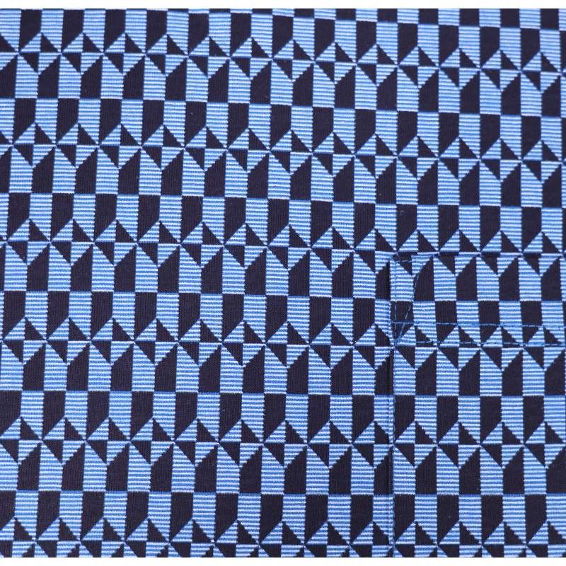 Schiesser Shortama | Blauw Marine Print | www.pietkoopmans.nl