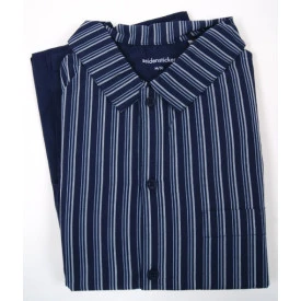 Seidensticker Pyjama Knoop | Navy Gestreept