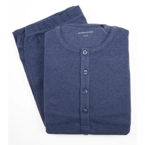 Seidensticker Pyjama Ronde Hals | Blauw