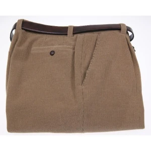 Traffic Corduroy Broek Bandplooi  | Camel