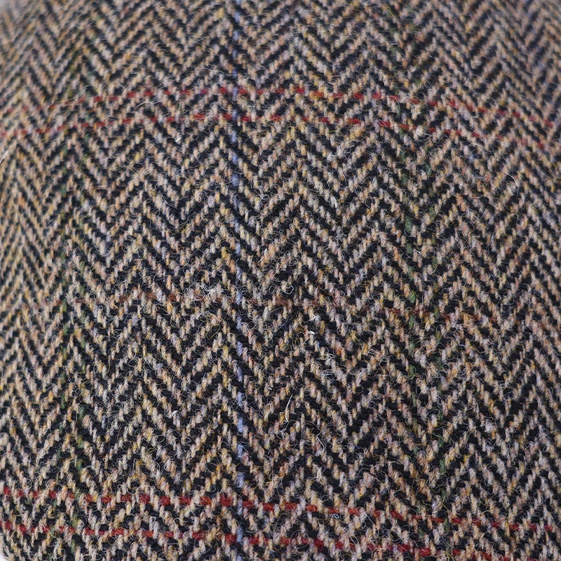 Wellington Flatcap Henry | Tweed Camel Zwart Geruit | www.pietkoopmans.nl