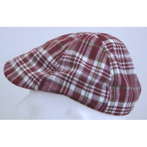 Stetson Flatcap | Rood Geblokt | www.pietkoopmans.nl