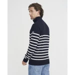 Holebrook Stellan Windblocker Trui | Navy Wit Gestreept | www.pietkoopmans.nl