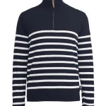 Holebrook Stellan Windblocker Trui | Navy Wit Gestreept | www.pietkoopmans.nl