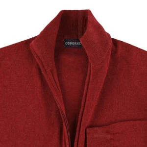 Osborne Vest Lamswol | Rood