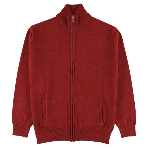 Osborne Vest Lamswol | Rood | www.pietkoopmans.nl