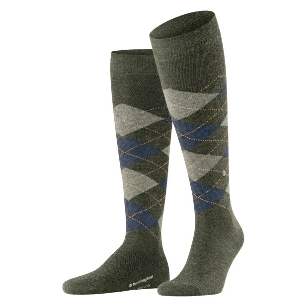 Burlington Kniekousen  | Olive Melange | Piet Koopmans