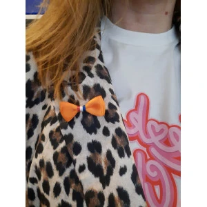 Oranje Mini Strikken Met Speld