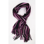 Shawl Tricot | Aubergine Rose Gestreept | www.pietkoopmans.nl