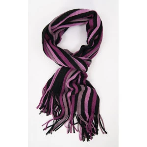 Shawl Tricot | Aubergine Rose Gestreept 