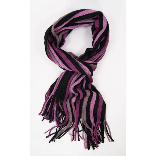 Shawl Tricot | Aubergine Rose Gestreept | www.pietkoopmans.nl
