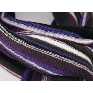 Tricot Shawl | Aubergine Antraciet