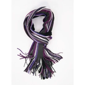 Tricot Shawl | Aubergine Antraciet