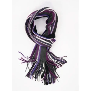 Tricot Shawl | Aubergine Antraciet