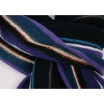 Shawl Tricot | Zwart Paars Gestreept | www.pietkoopmans.nl