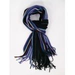Shawl Tricot | Zwart Paars Gestreept | www.pietkoopmans.nl