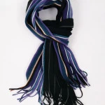 Shawl Tricot | Zwart Paars Gestreept | www.pietkoopmans.nl