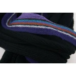 Tricot Shawl | Zwart Lila | www.pietkoopmans.nl