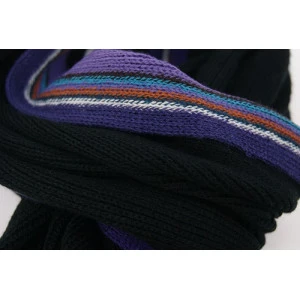 Tricot Shawl | Zwart Lila