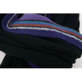 Tricot Shawl | Zwart Lila | www.pietkoopmans.nl