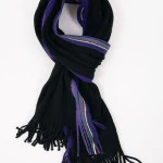 Tricot Shawl | Zwart Lila | www.pietkoopmans.nl