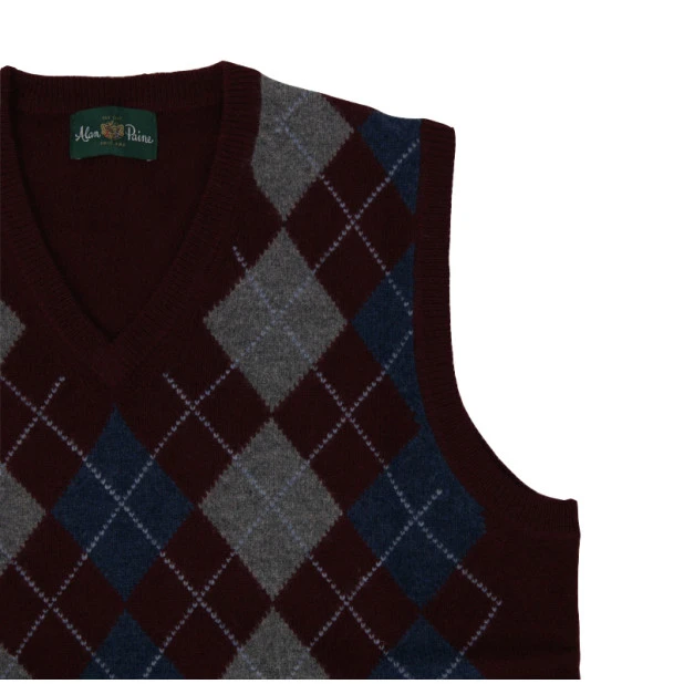 Alan Paine Spencer Rockley | Bordo Argyle Ruit | www.pietkoopmans.nl