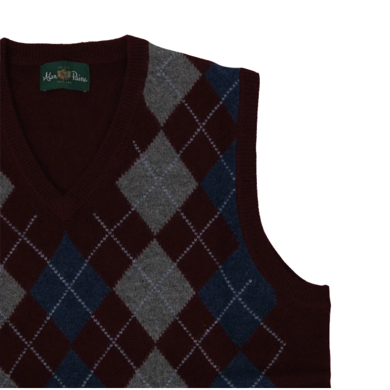 Alan Paine Spencer Rockley | Bordo Argyle Ruit | www.pietkoopmans.nl
