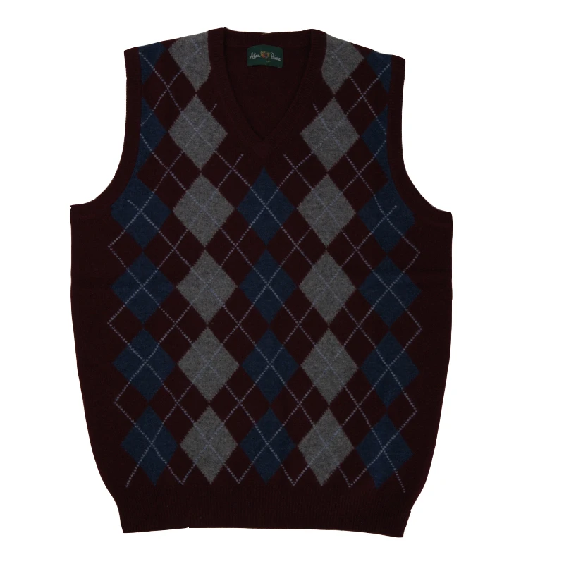 Alan Paine Spencer Rockley | Bordo Argyle Ruit | www.pietkoopmans.nl