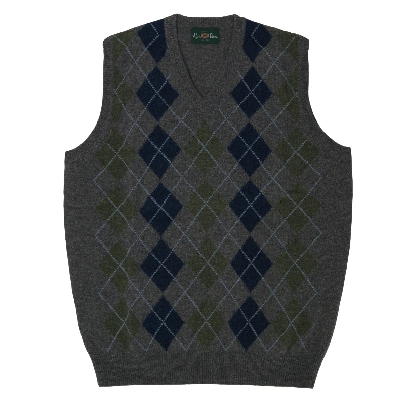 Alan Paine Spencer Rockley | Grijs Argyle Ruit | www.pietkoopmans.nl