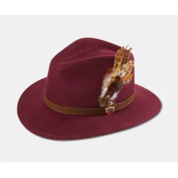 Alan Paine Fedora Hoed | Bordo