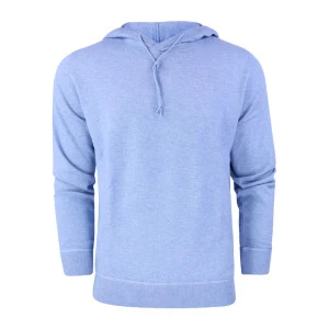 Alan Paine Fijngebreide Hoodie | Lichtblauw