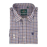 Alan Paine Overhemd Flanel | Navy Bruin Geruit | www.pietkoopmans.nl