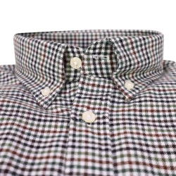 Alan Paine Overhemd Flanel | Groen Bruin Geruit