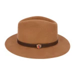 Alan Paine Fedora Hoed | Camel | www.pietkoopmans.nl