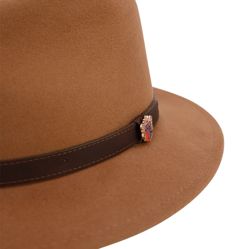 Alan Paine Fedora Hoed | Camel | www.pietkoopmans.nl