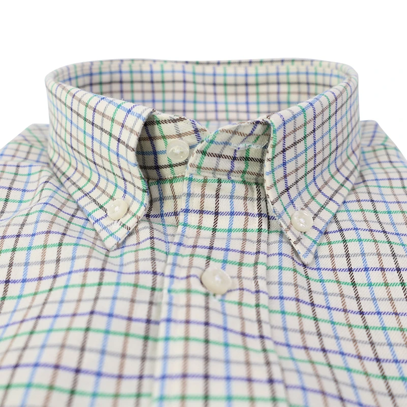 Alan Paine Overhemd Flanel | Groen Geruit | www.pietkoopmans.nl