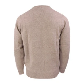 Alan Paine Lamswol Argyle Trui | Beige