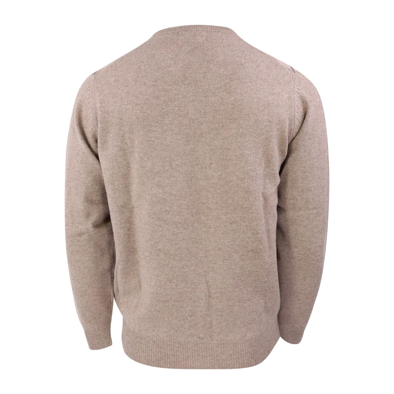 Alan Paine Lamswol Argyle Trui | Beige | www.pietkoopmans.nl